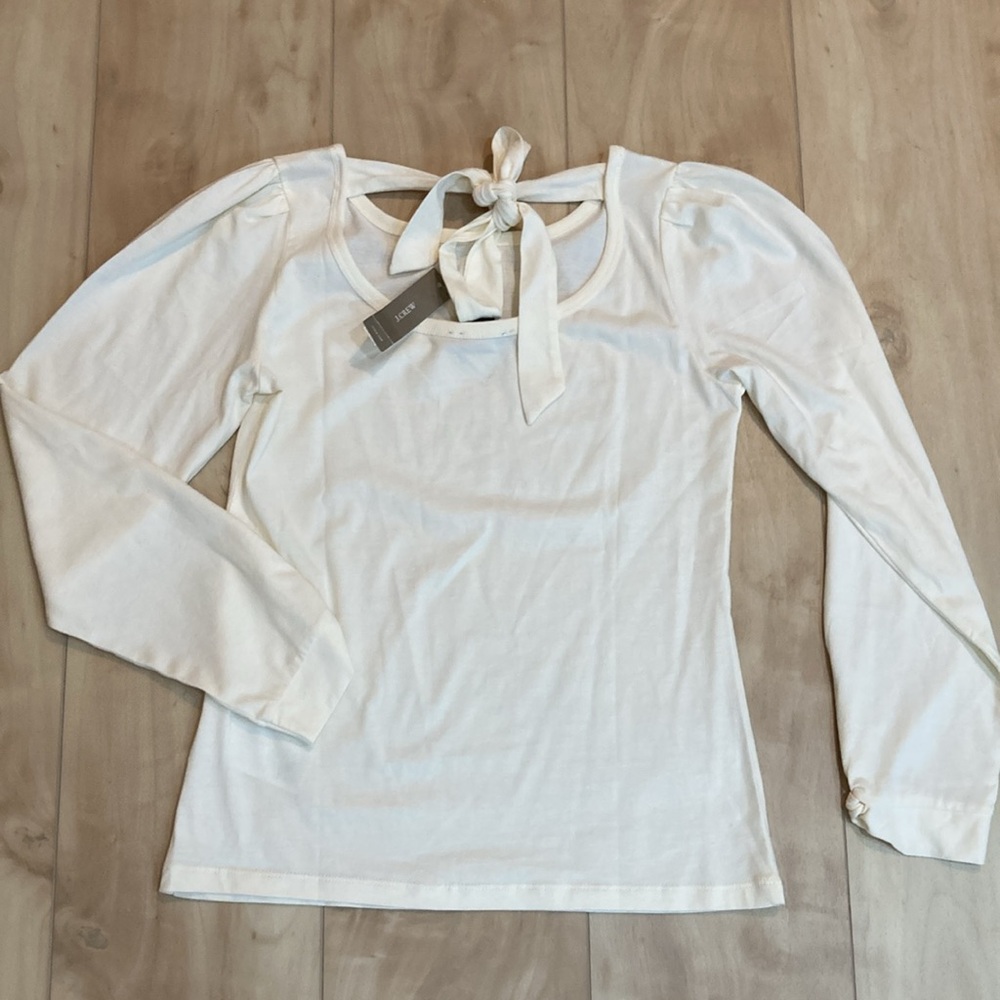Ivory J Crew blouse